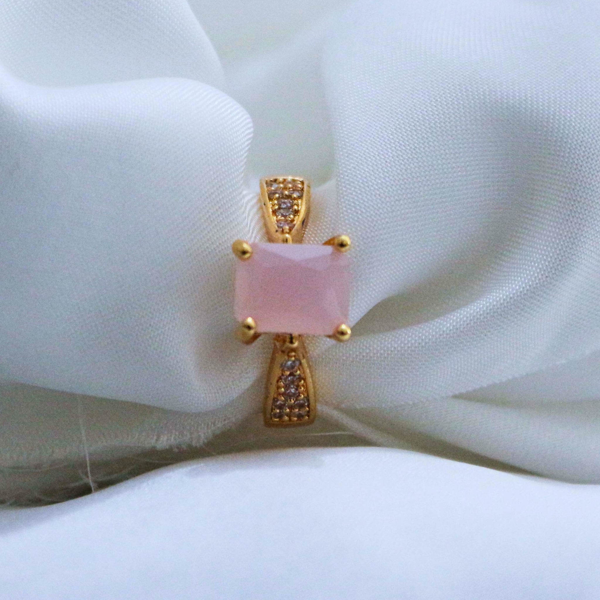 RIng with a pink gemstone